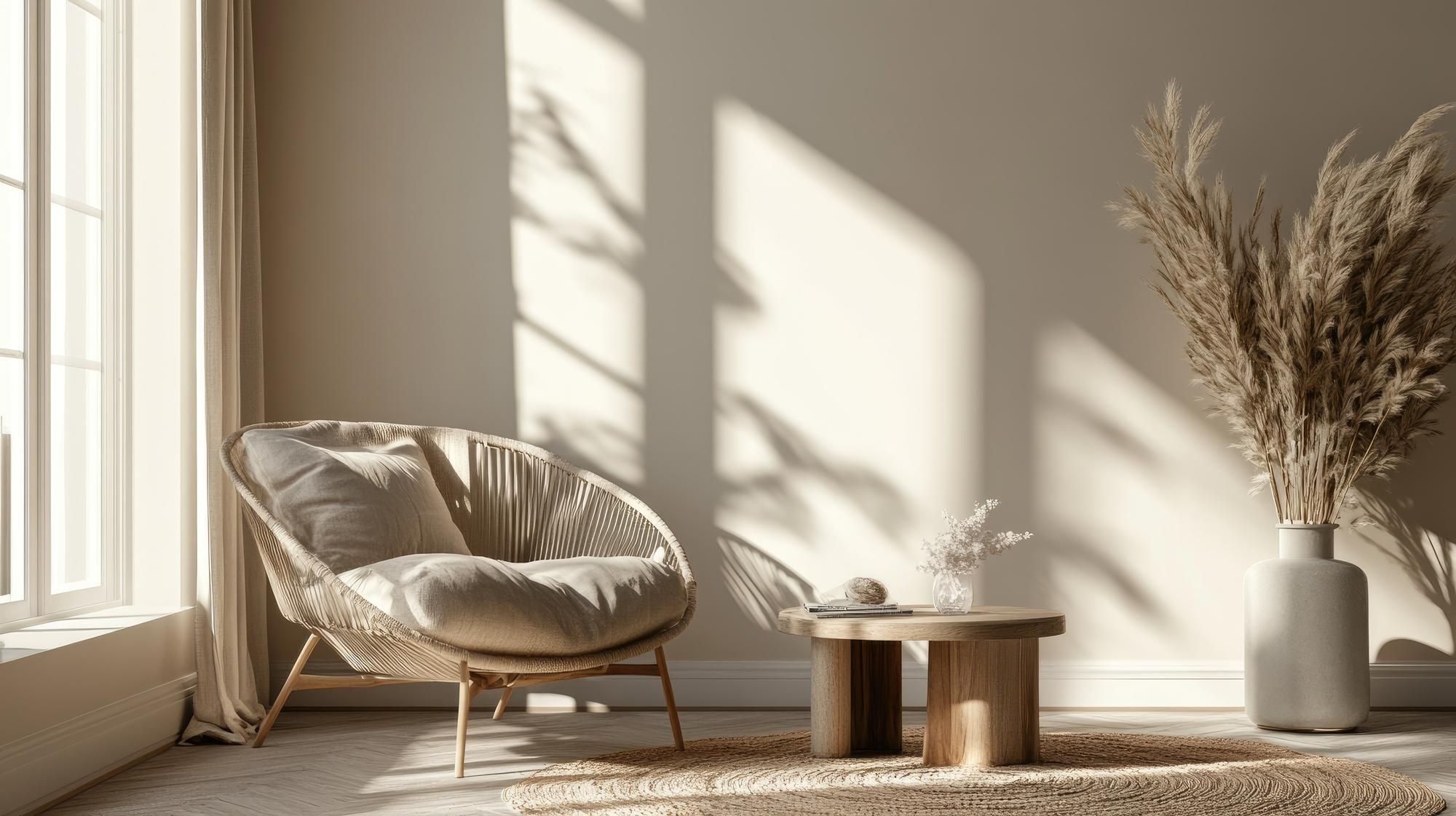 Chair in relaxed room with neutral colours